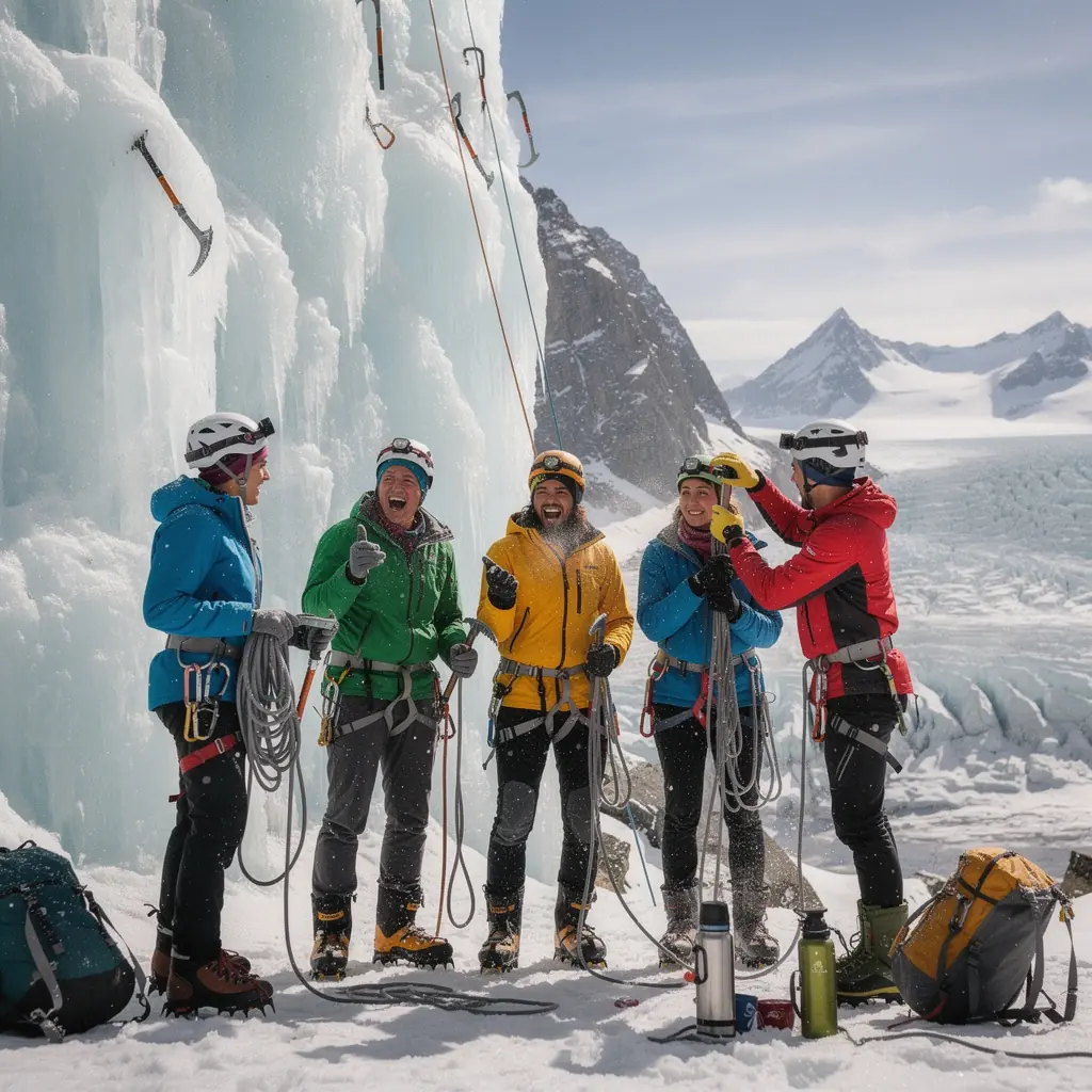 Панорамный вид на величественные ледники в Национальном парке.