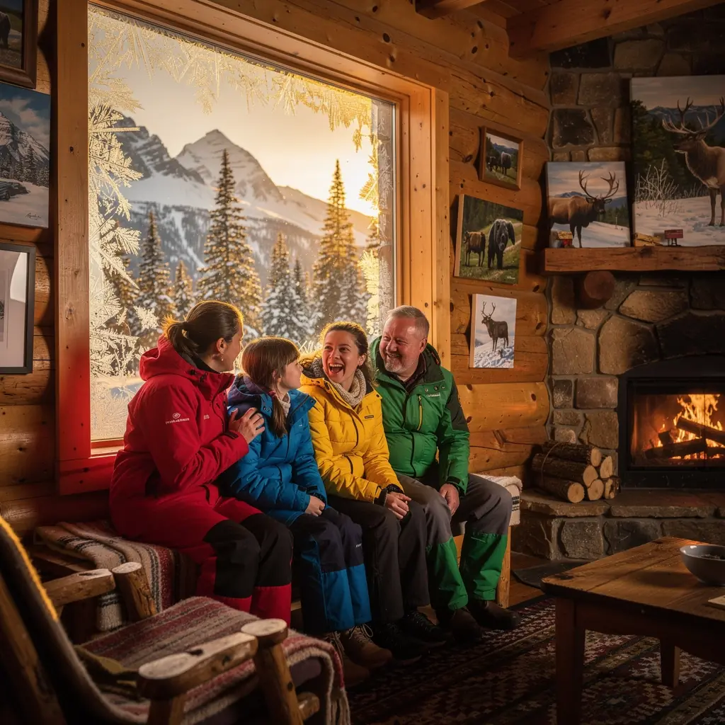 Фотограф, запечатлевающий красоту ледяных форм и горных вершин на рассвете.